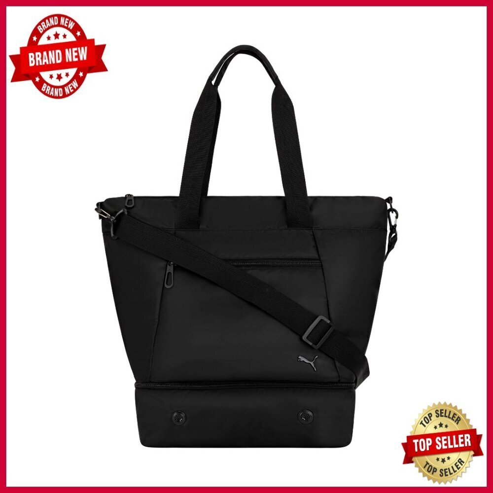 Polyester Tote Bag with Removable Strap, Multiple Pockets, Shoe Compartment